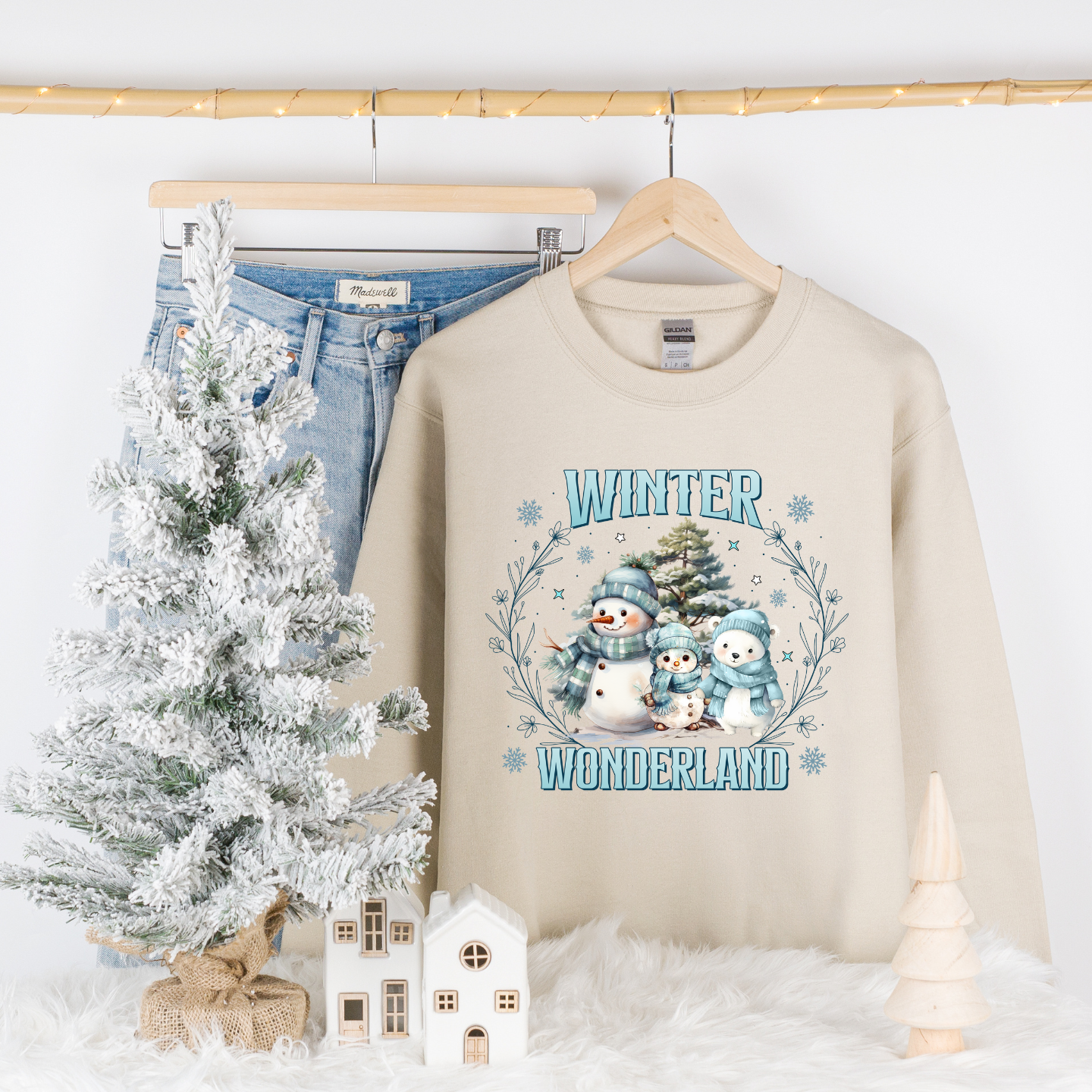 Winter wonder comfortable cozy crewneck pullover