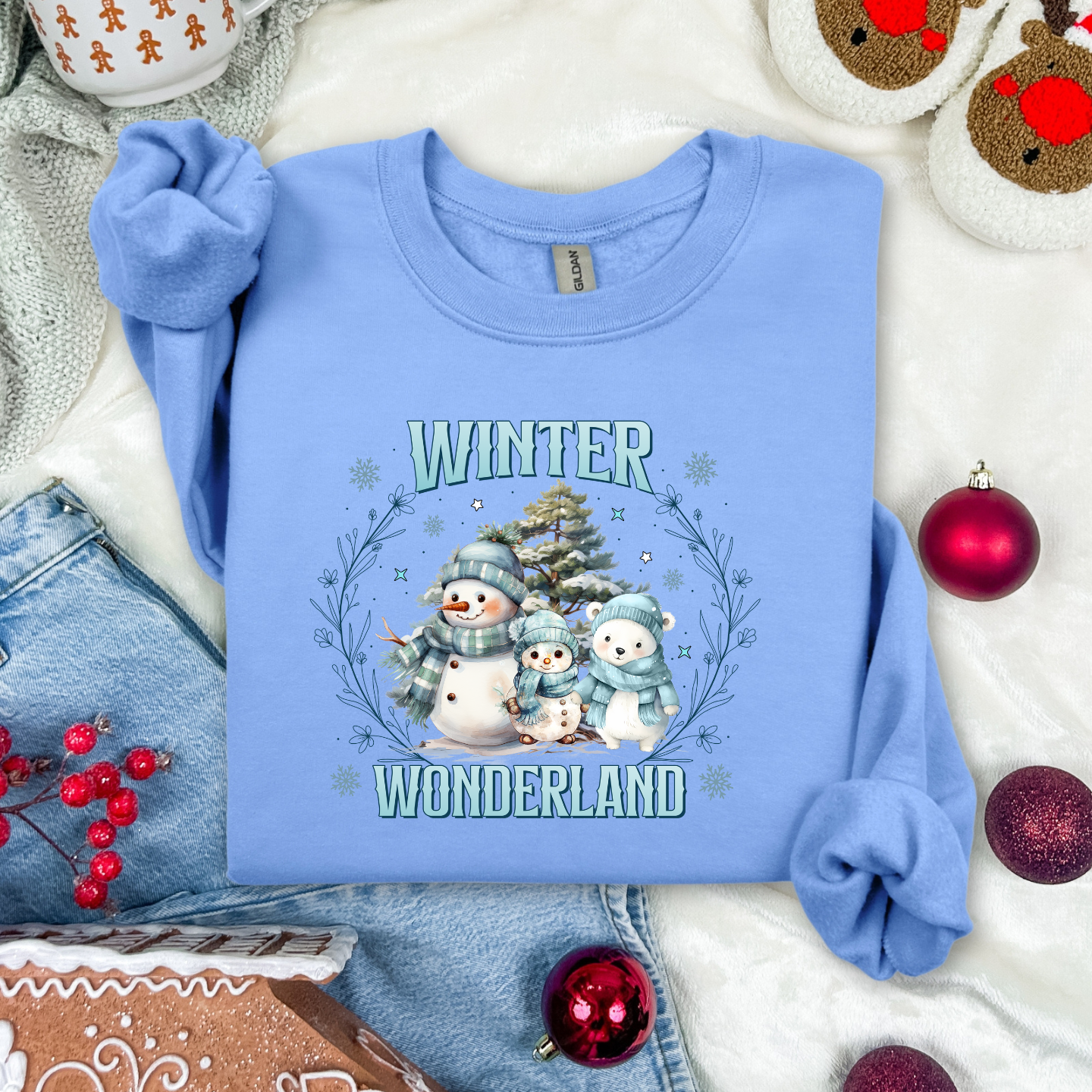 Winter wonder comfortable cozy crewneck pullover