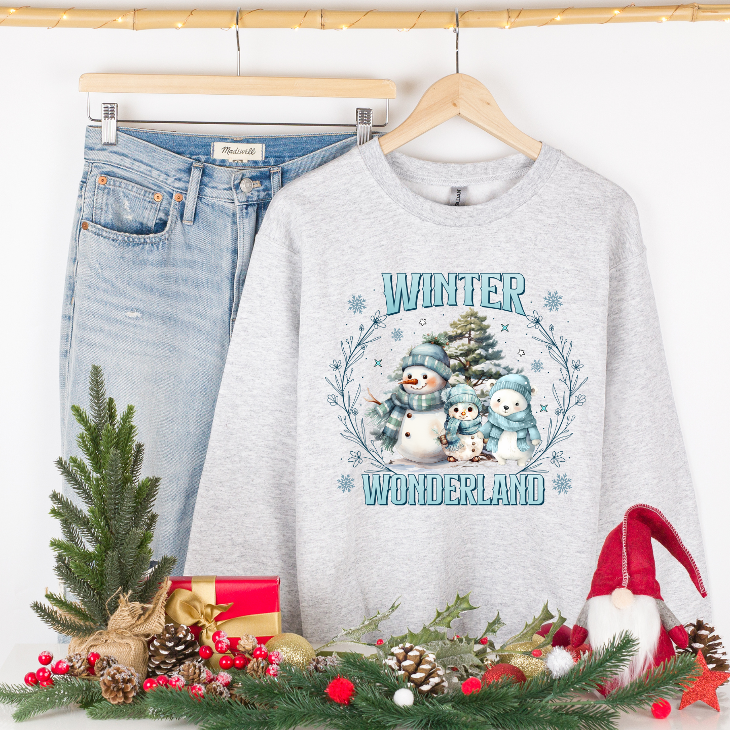 Winter wonder comfortable cozy crewneck pullover