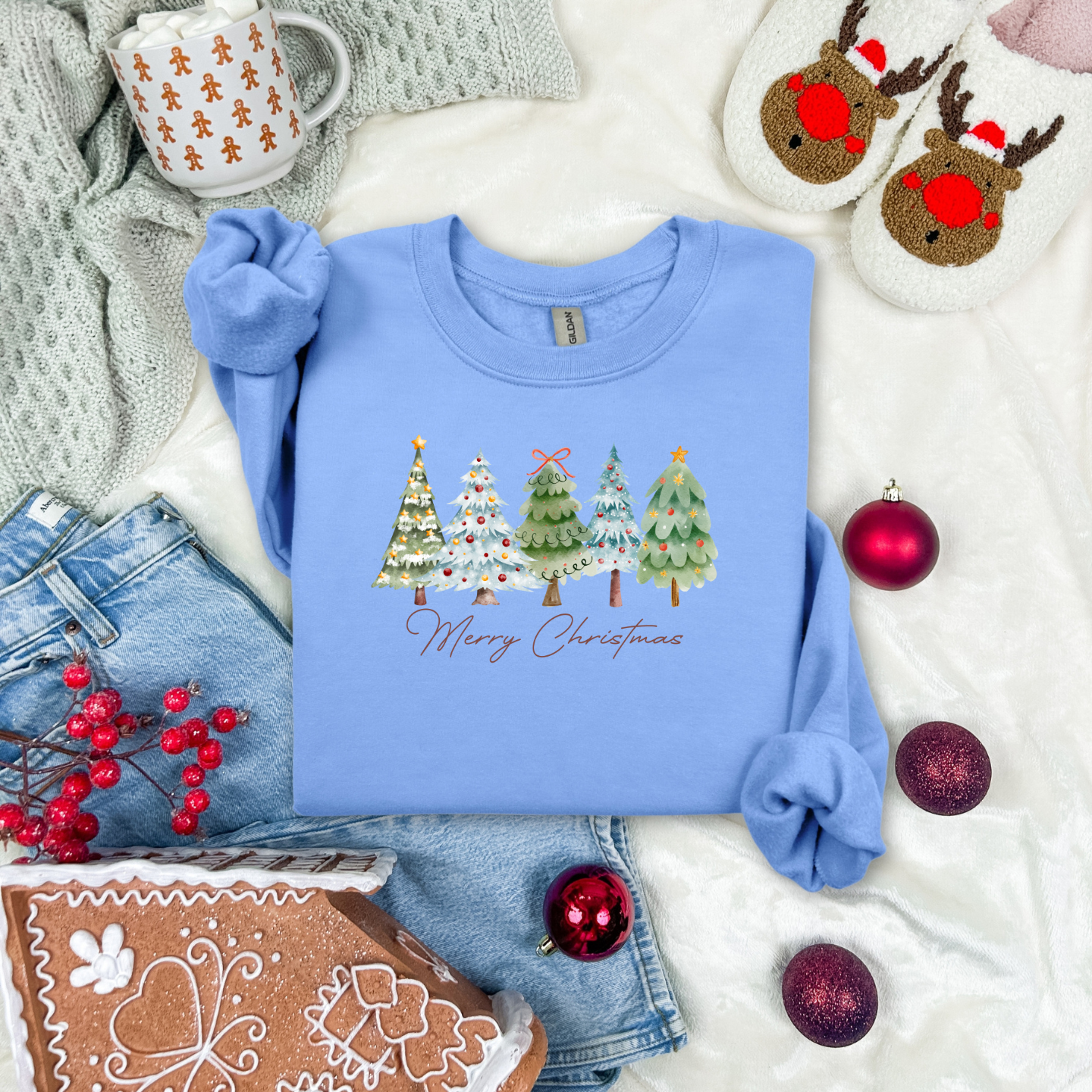 Merry Christmas casual crewneck womanswear