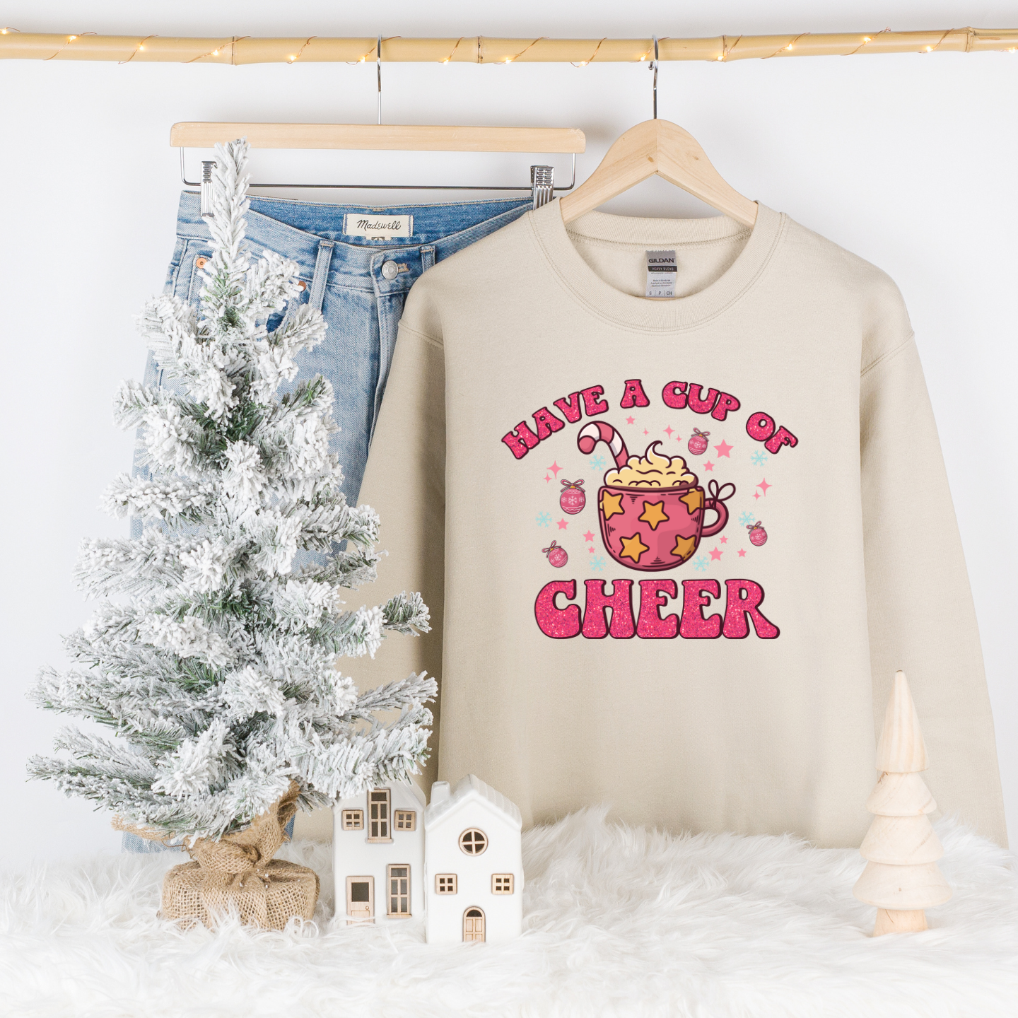 Have a cup of cheer comfortable cozy crewneck pullover