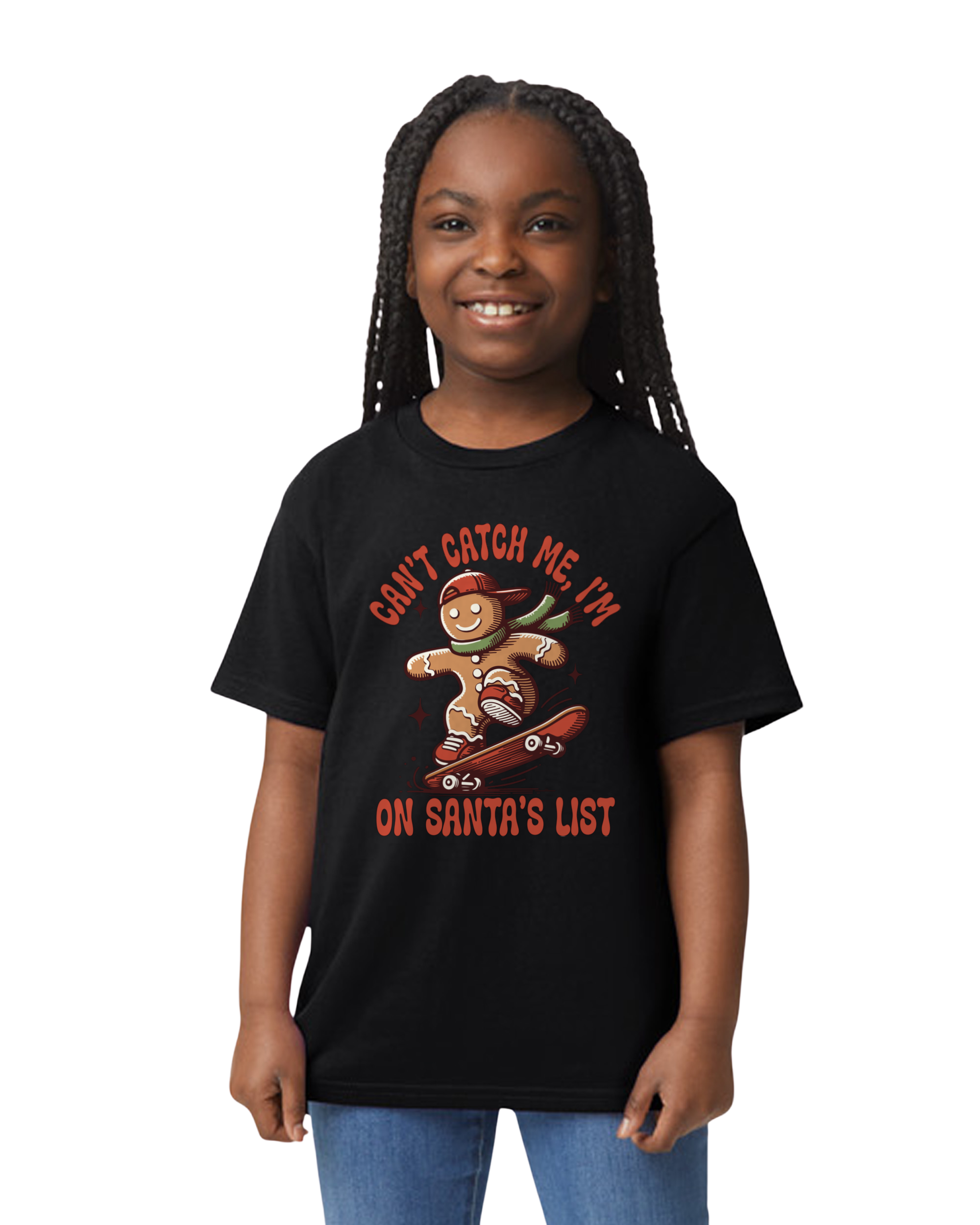 Kids Can't Catch Me GingerBread Christmas T-Shirt