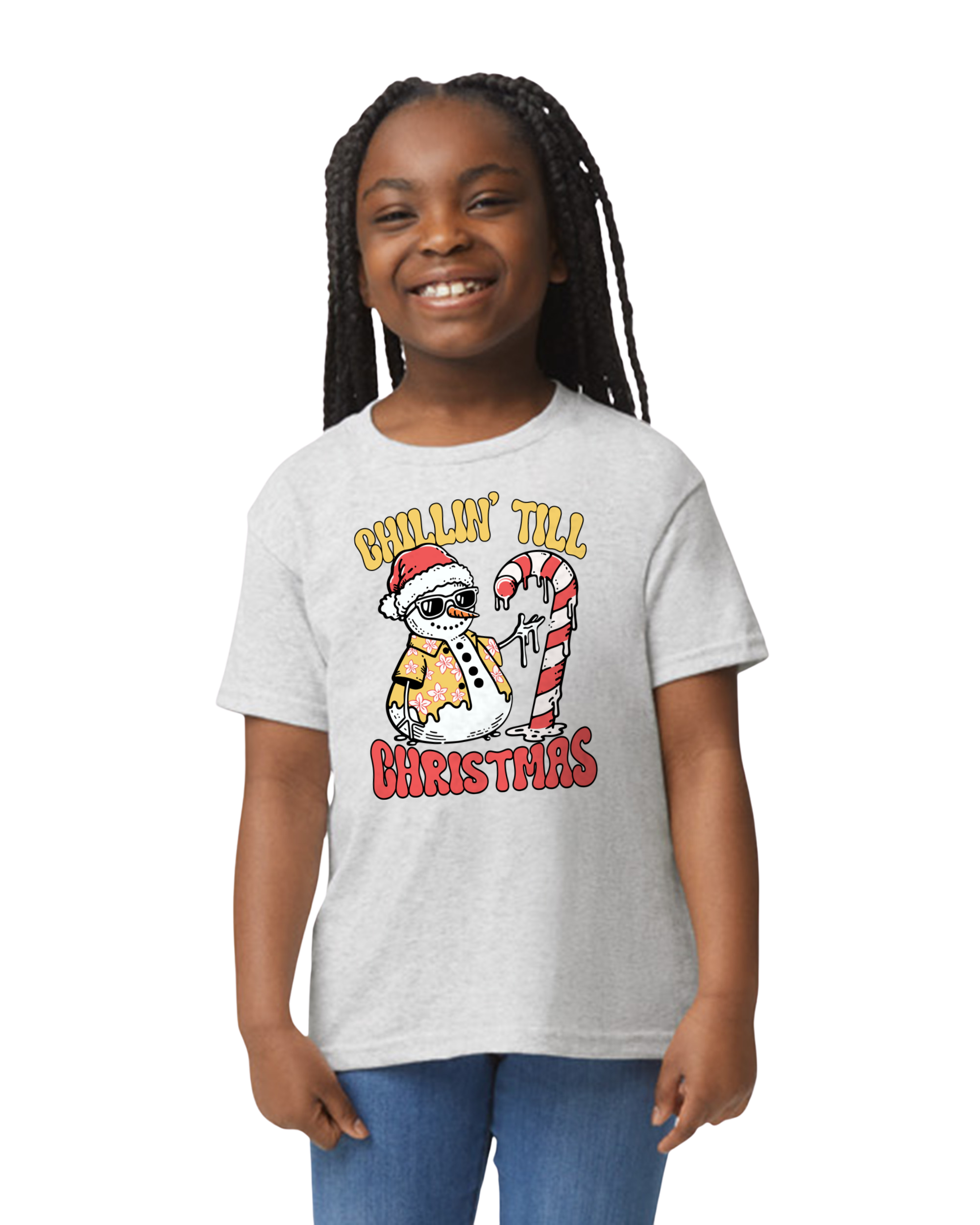 Kids Chillin Till Christmas Cotton T-shirt