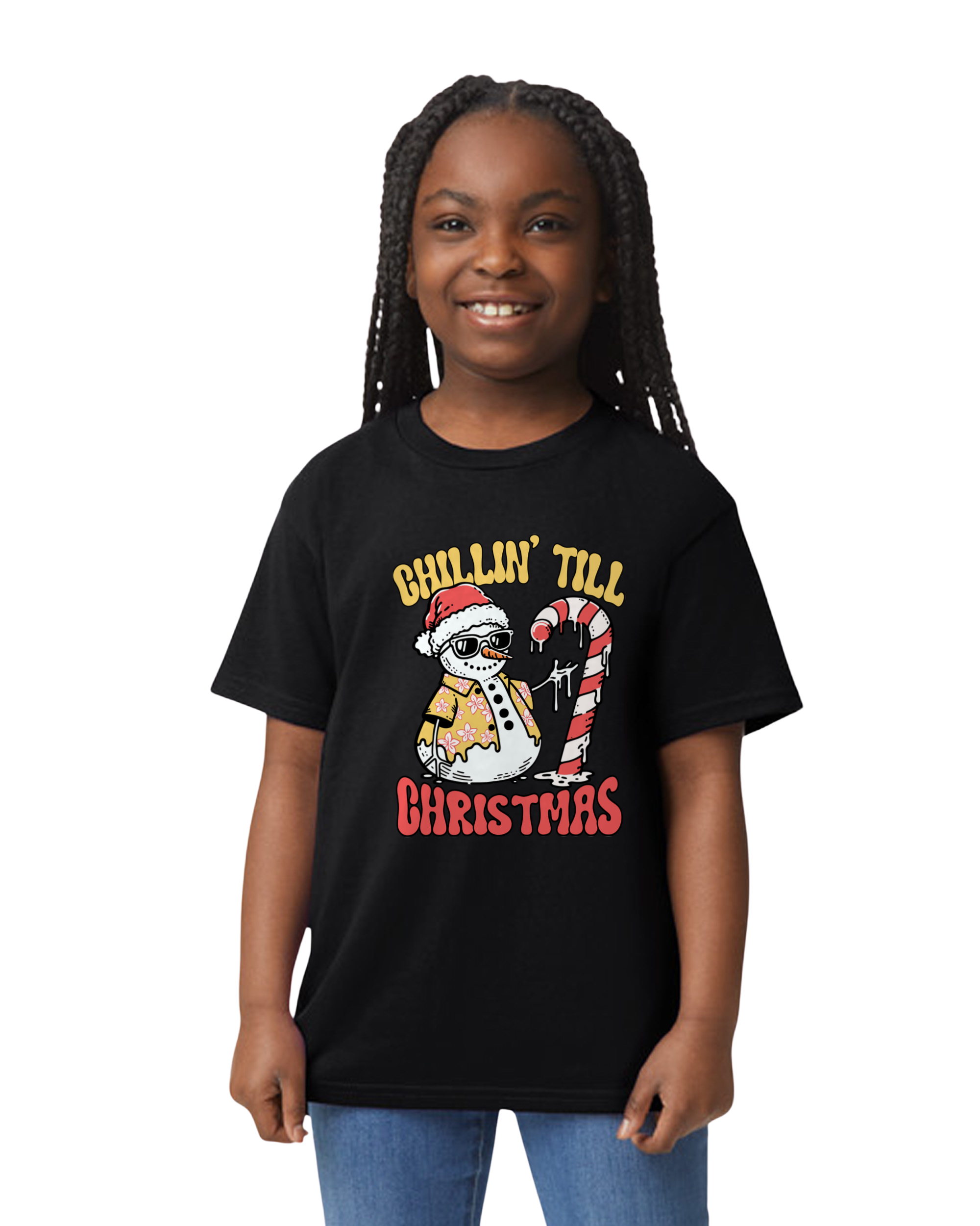 Kids Chillin Till Christmas Cotton T-shirt