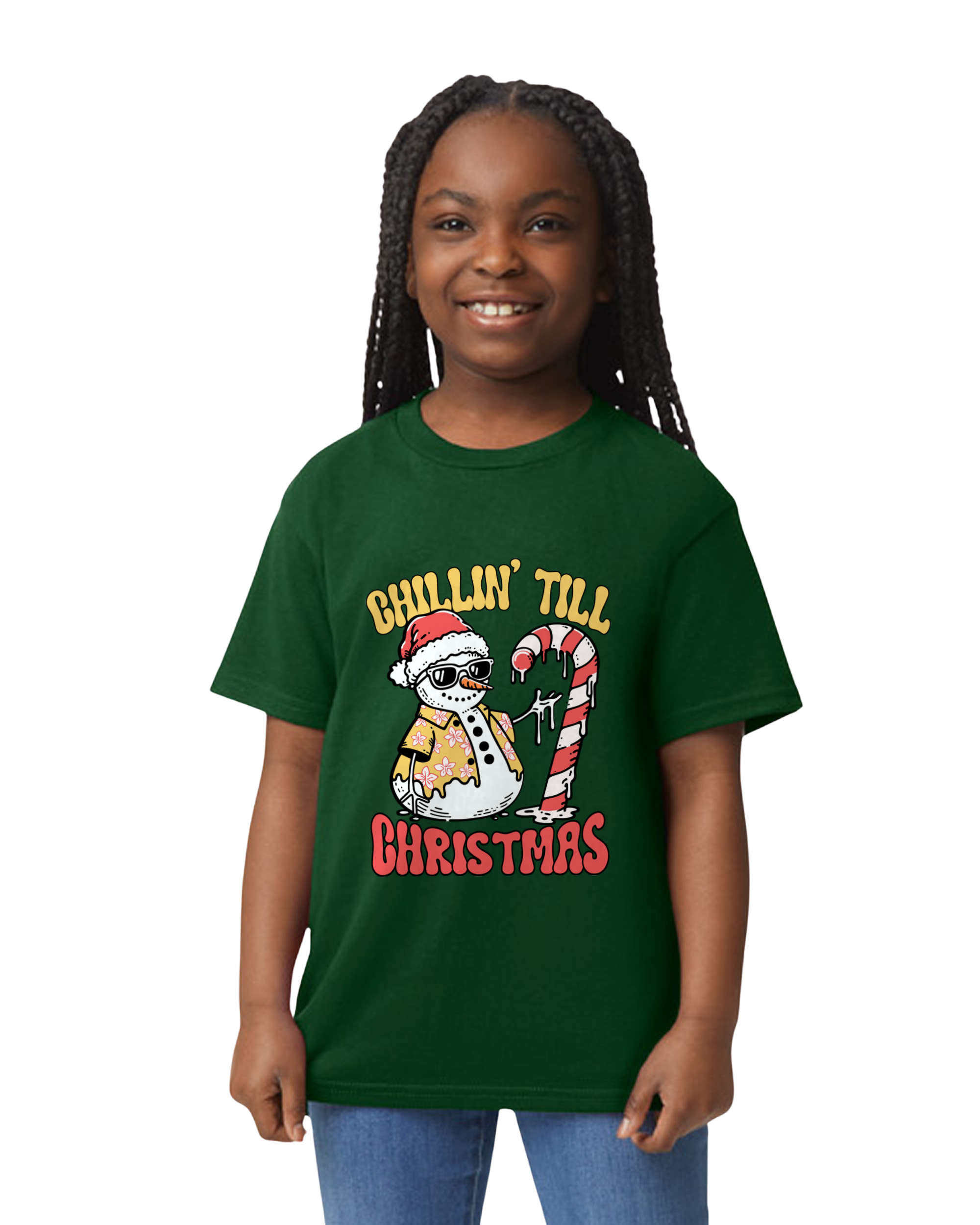 Kids Chillin Till Christmas Cotton T-shirt